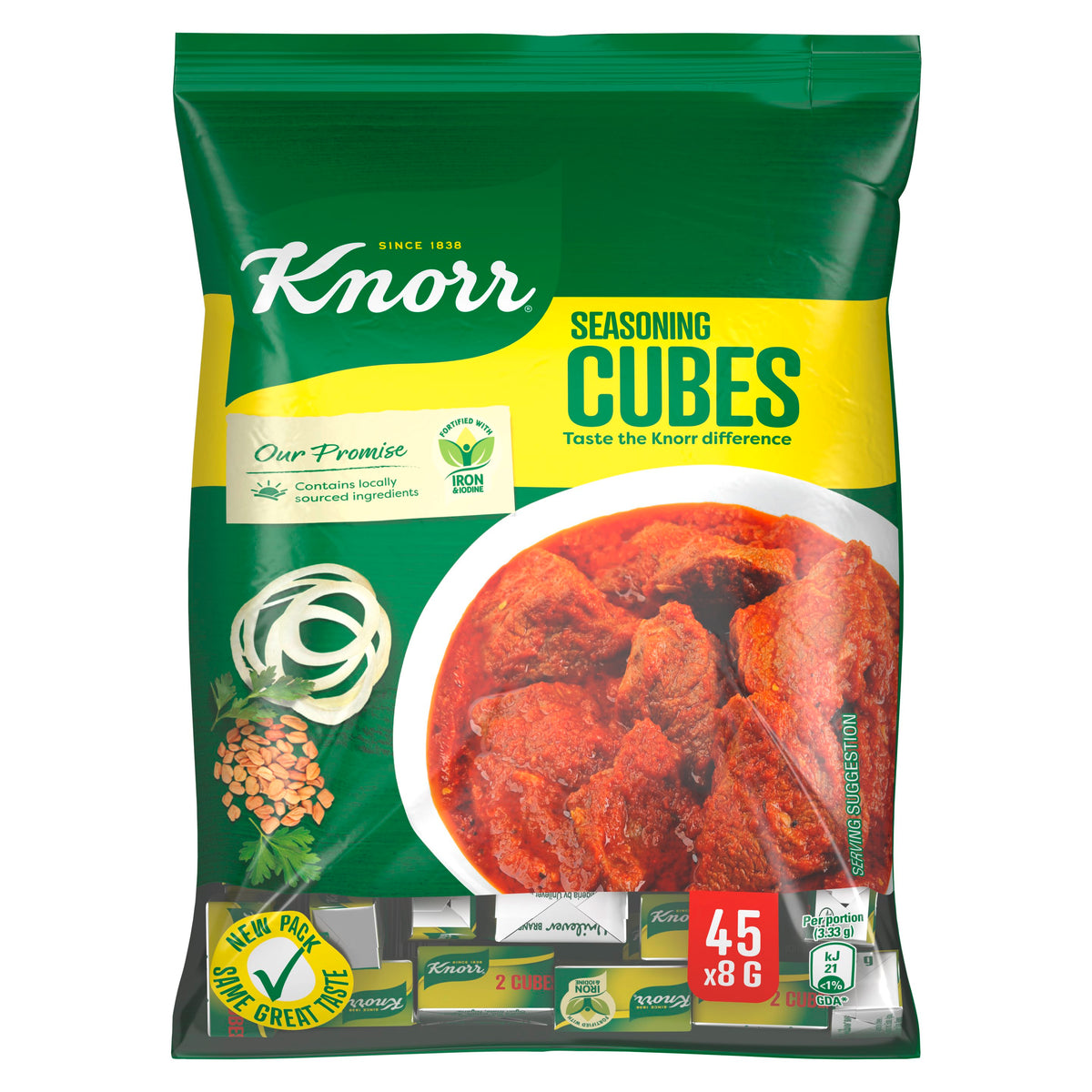 Knorr Seasoning Beef Cubes 45x8g Same Day Grocery Delivery Lambeth