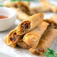 Carrot & Cabbage Egg Rolls (Chả Giò Chiên Cà Rốt Bắp Cải)