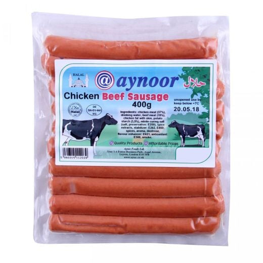 Aynoor Chicken Beef Sausage 400g