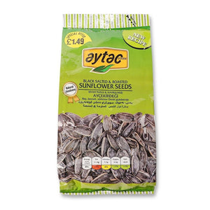 Aytac Roasted Salted Black Sunflower Seeds 250g