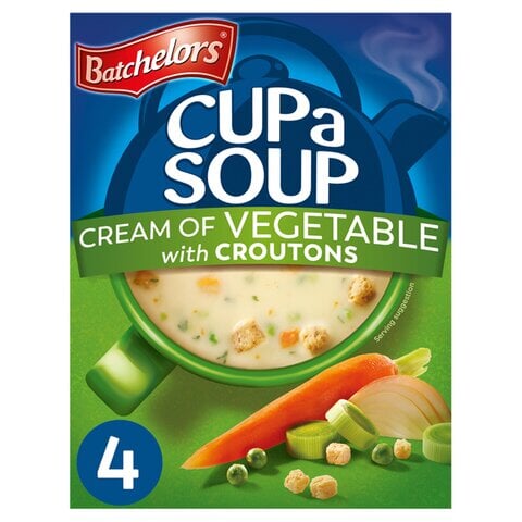 Bachelor's Cup A Soup Cream of Vegetable 4 Packs