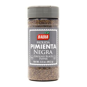 Badia Molida Pimienta Negra Ground Black Pepper 3.5oz