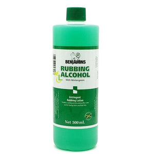 Benjamins Rubbing Alcohol With Wintergreen 500ML