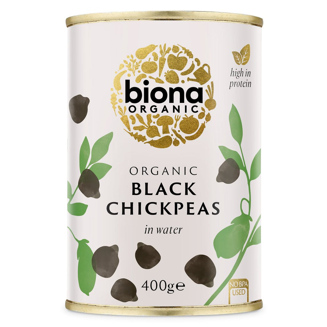 Biona Organic Black Chickpeas 400g