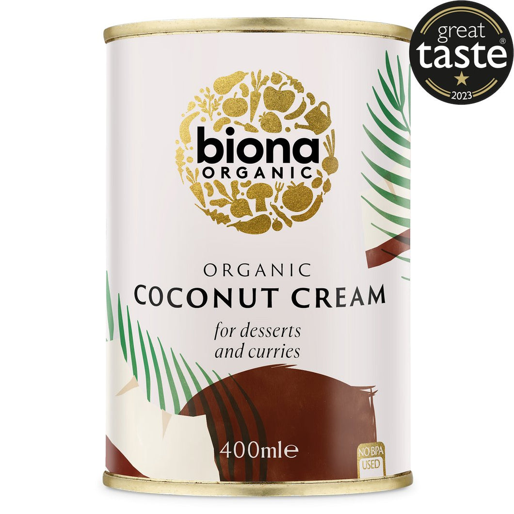 Biona Organic Coconut Cream For Desserts And Curries 400ml