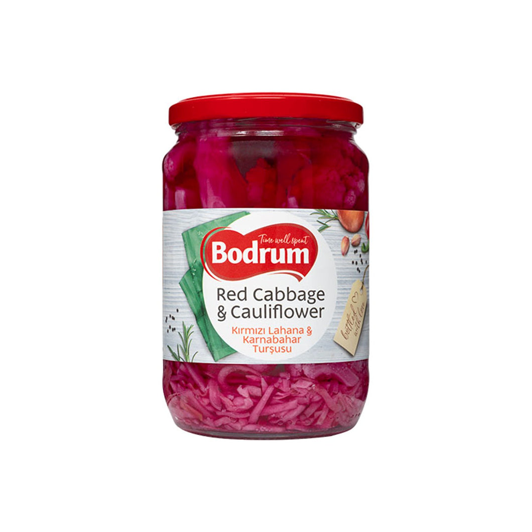 Bodrum Pickled Red Cabbage and Cauliflower 680g