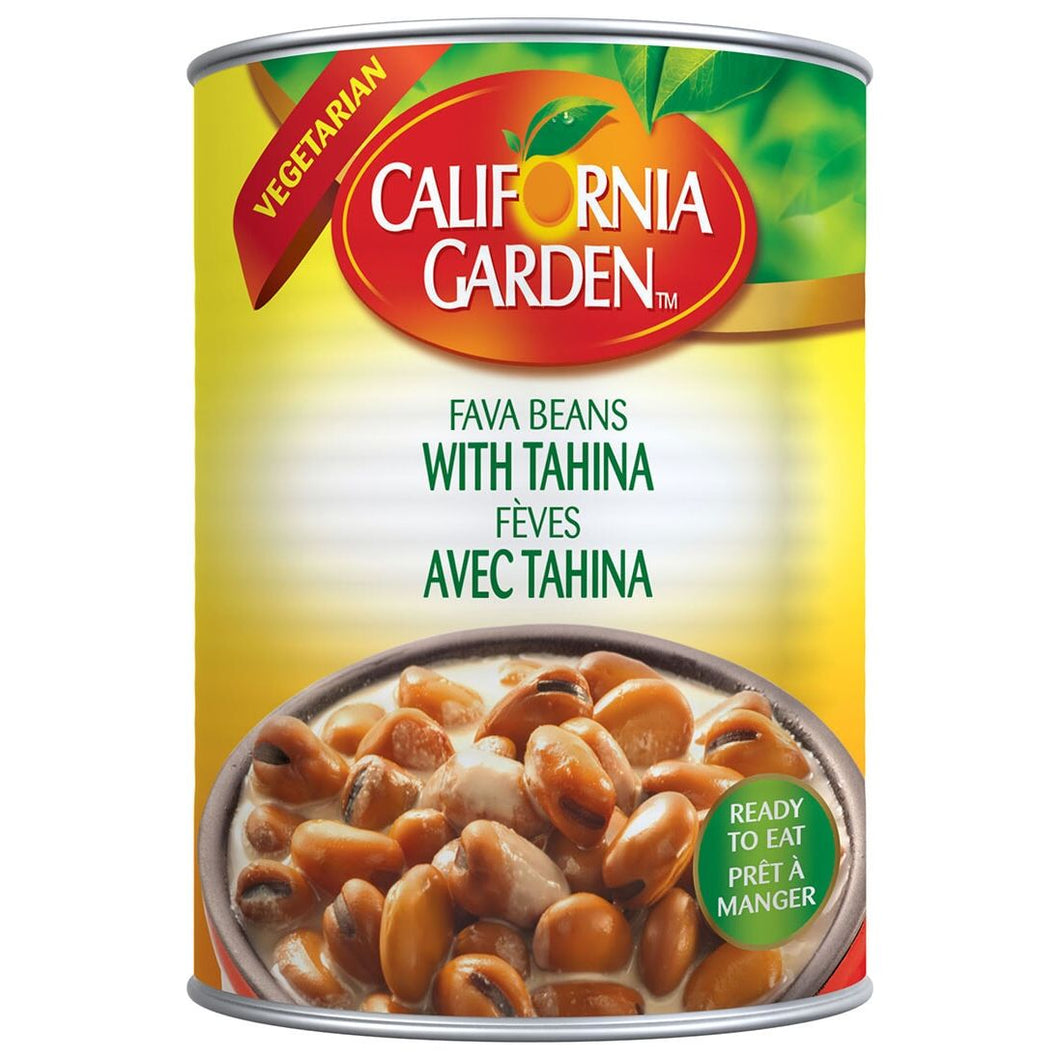 California Garden Canned Fava Beans With Tahina 400g