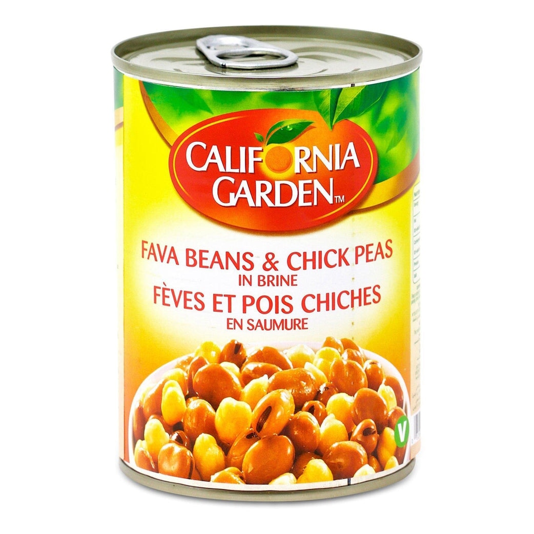 California Garden Fava Beans And Chick peas 400g