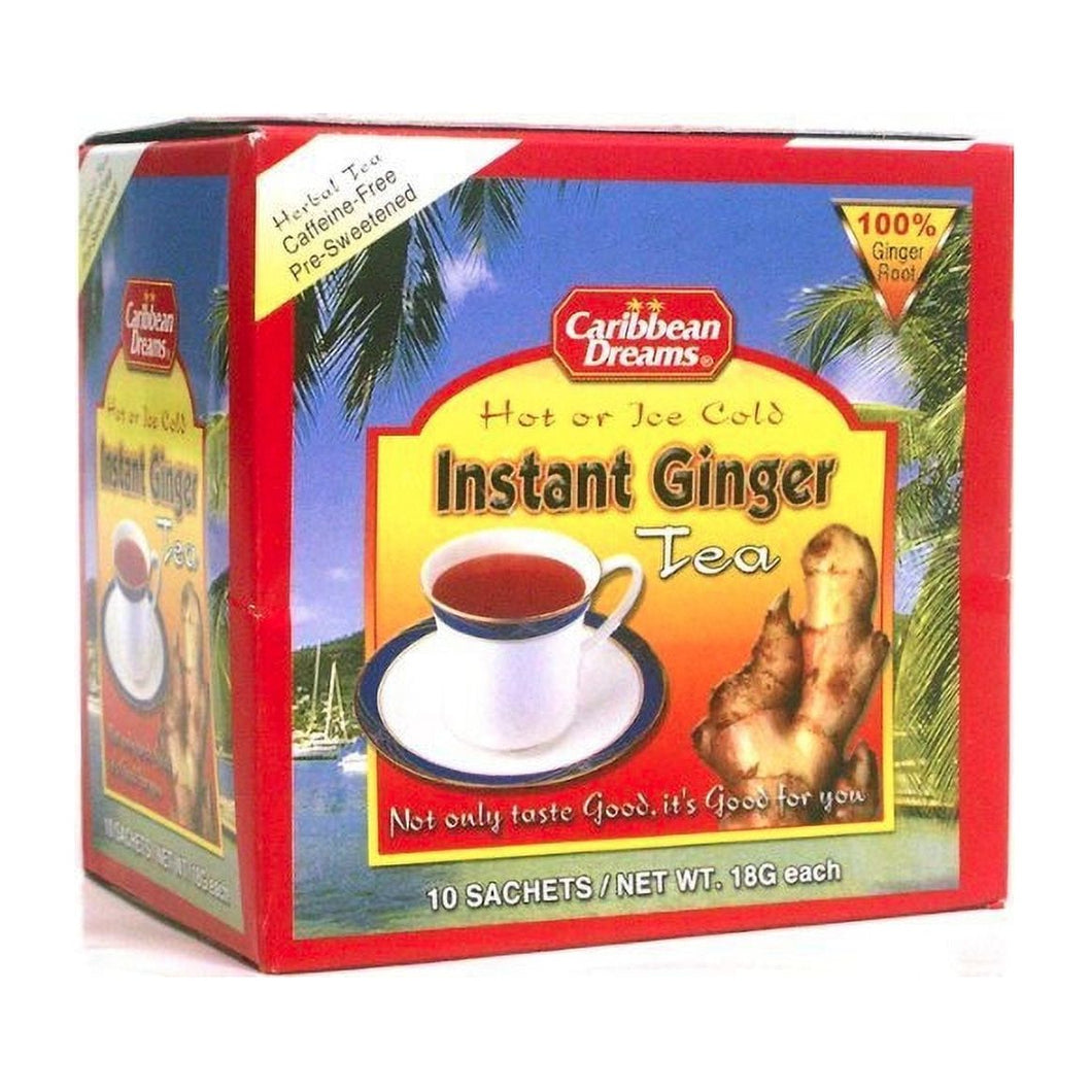 Caribbean Dreams Instant Ginger Tea 10 Sachets/18g each