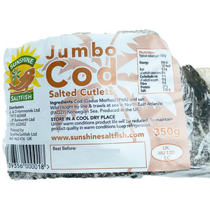 Cawood Jumbo Salted Cod Cutlets (With Bone) 350g