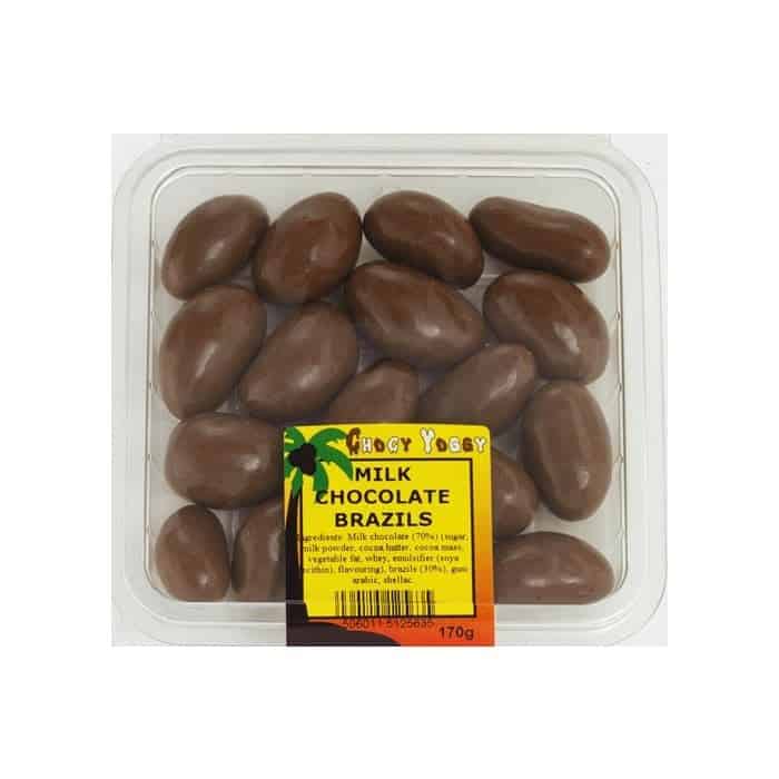 Chocy Yoggy Milk Chocolate Brazils 170g