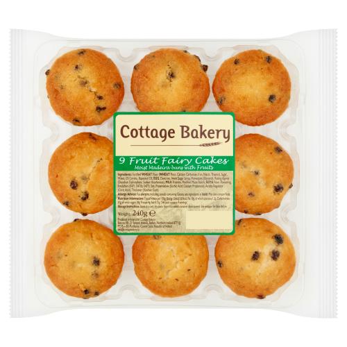 Cottage Bakery 9 Fruit Fairy Cakes 240g