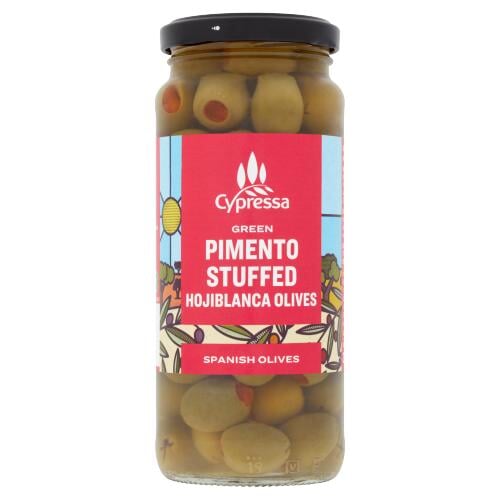 Cypressa Green Pimento Stuffed Hojiblanca Olives 142g