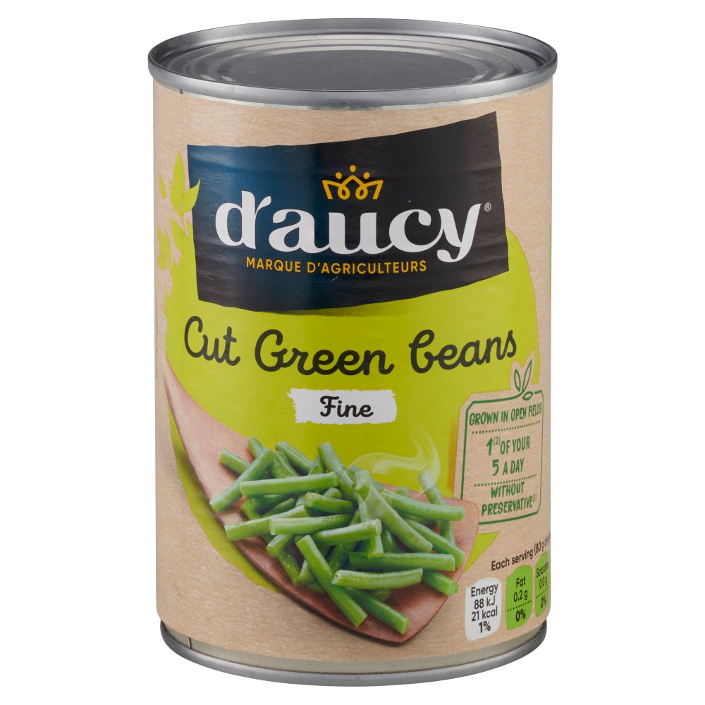 Daucy Cut Green Beans Fine 400g