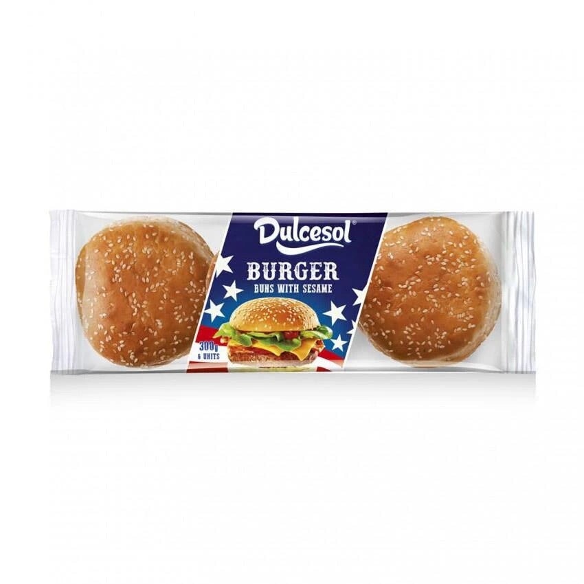 Dulcesol Burger Buns with Sesame 300g