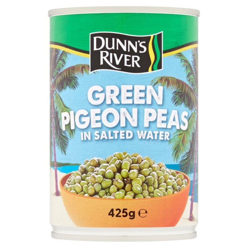 Dunns River Green Pigeon Peas In Salted Water 425g