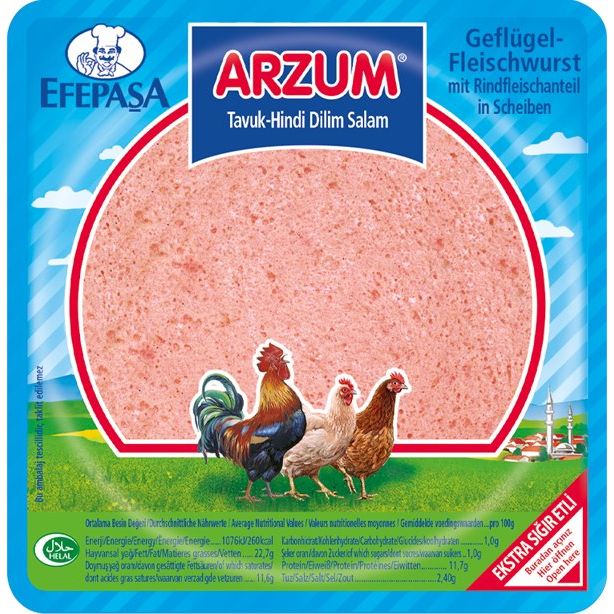 Efepasa Arzum Tavuk-Hindi Dilimli Salam 200g