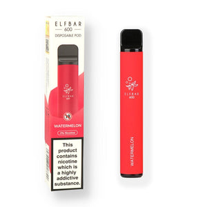 Elf Bar 600 Watermelon Disposable Vape 20mg