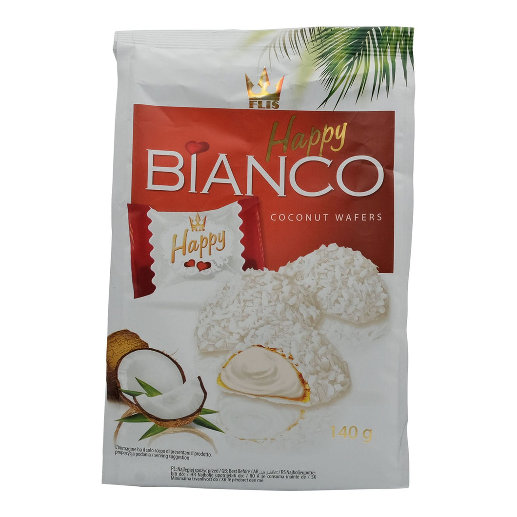 Flis Happy Bianco Coconut Wafers 140g