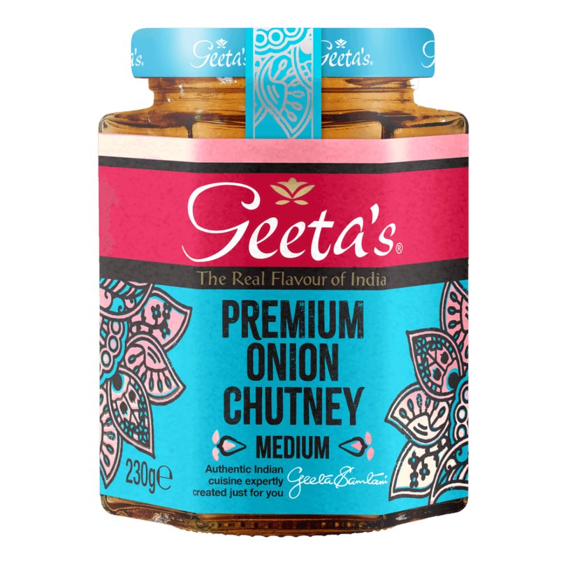 Geeta's Premium Onion Chutney Medium 230g
