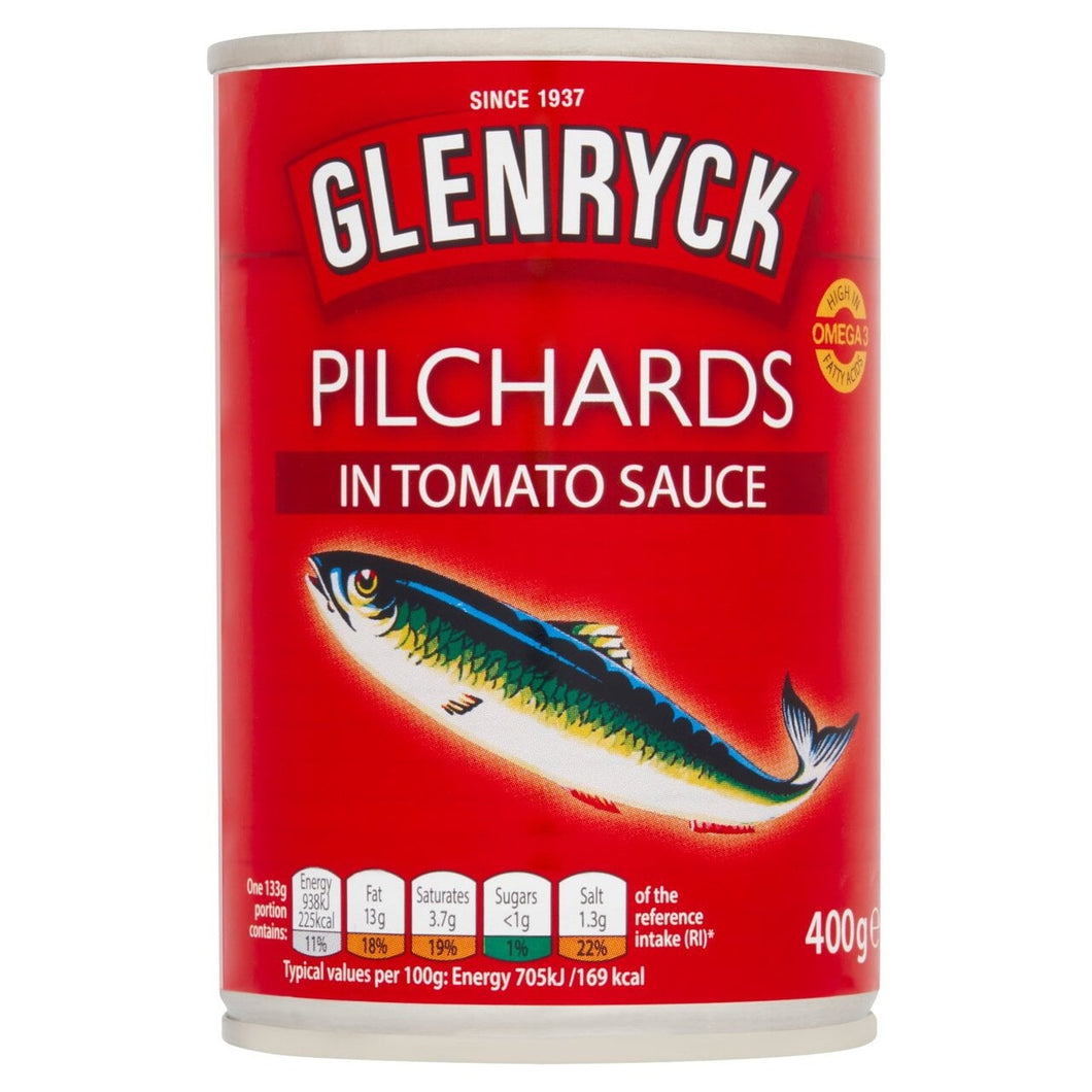 Glenryck Pilchards In Tomato Sauce 400g