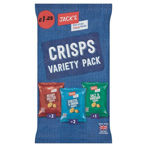 Jack's Crisps Variety Pack 5 × 20g