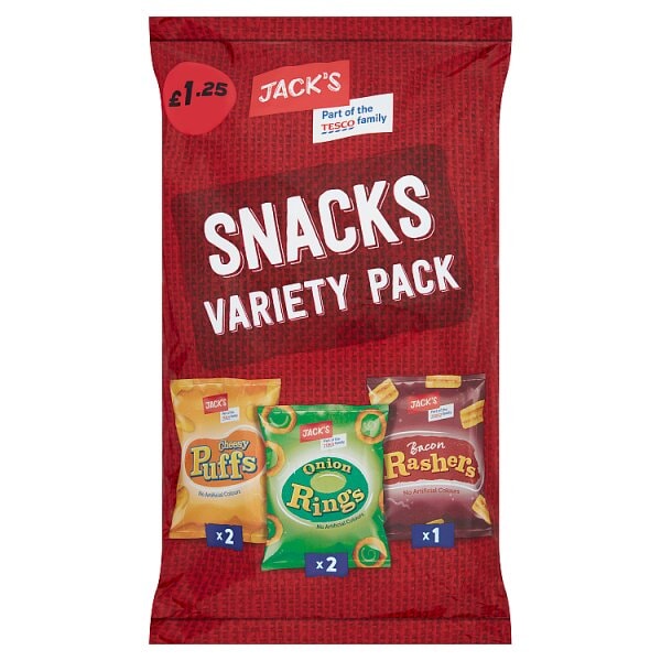 Jack's Snacks Variety Pack  5 × 16g