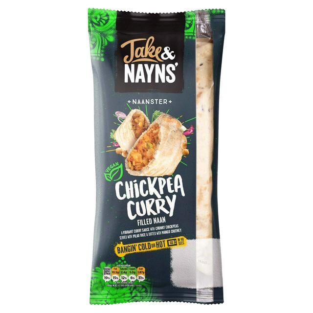 Jake & Nayns' Naanster Chickpea Curry Filled Naan 185g
