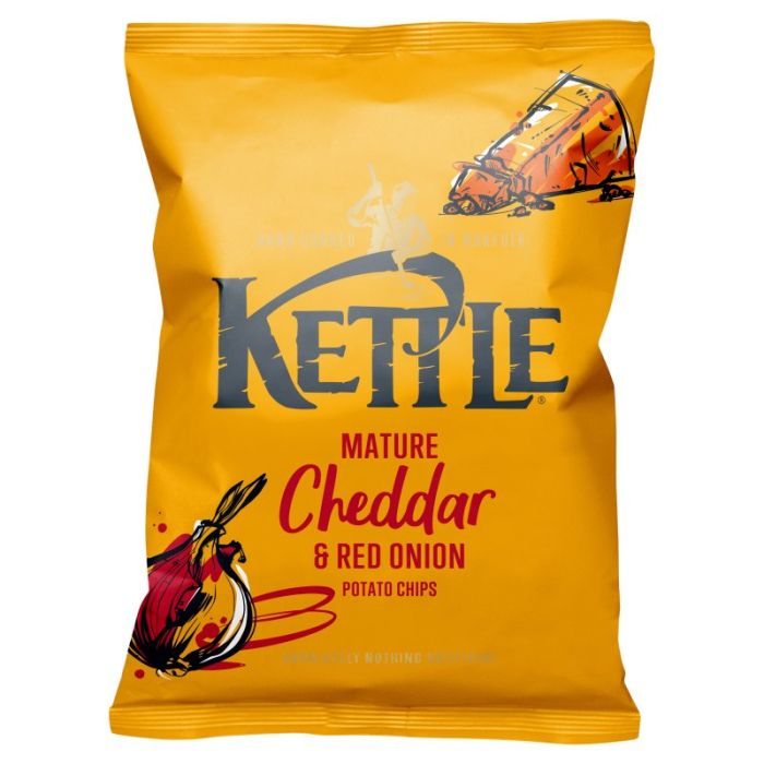 Kettle Mature Cheddar & Red Onion 150g