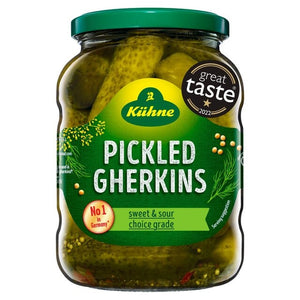 Kiihne Pickled Gherkins Sweet & Sour Choice Grade 330g