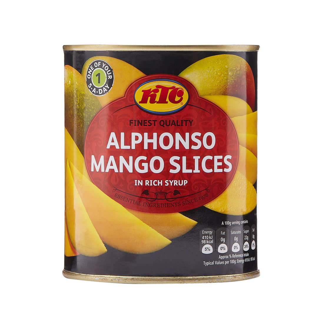 KTC Finest Quality Alphonso Mango Slices In Rich Syrup 850g