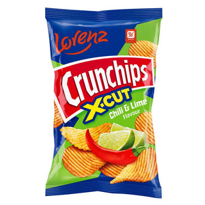 Lorenz Chili And Lime Crunchips X-Cut 130g
