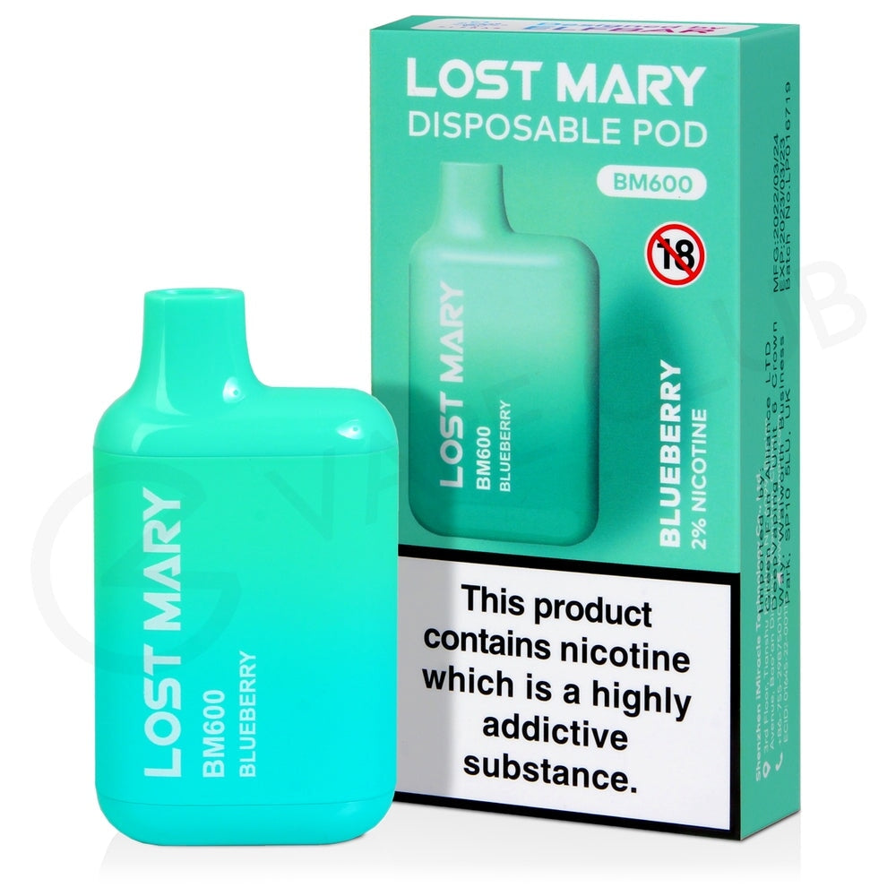 Lost Mary Blueberry BM600 disposable vape