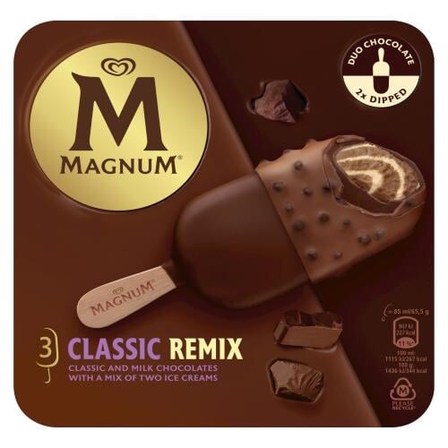 Magnum Ice Cream Classic Remix 3 x 90ml