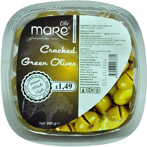 Mare Marinated Cracked Green Olives 200g