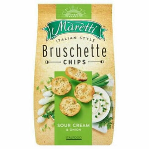 Maretti Bruschette Sour Cream & Onion Oven Baked Bread Snack 70g