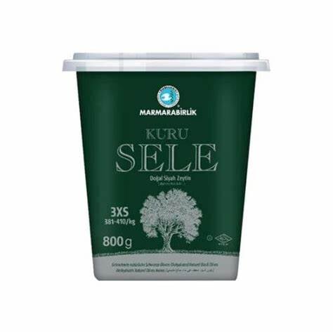 Marmarabirlik Kuru Sele Black Olives 3XS Size 800g