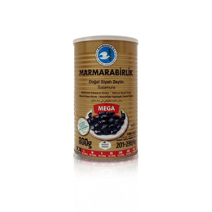 Marmarabirlik Natural Black Olives Mega XL 800g