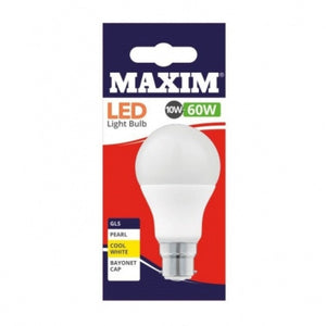 Maxim LED Light Bulb Cool White 10w (60w)
