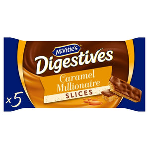 McVitie's Digestives 5 Caramel Millionaire Slices 109.9g