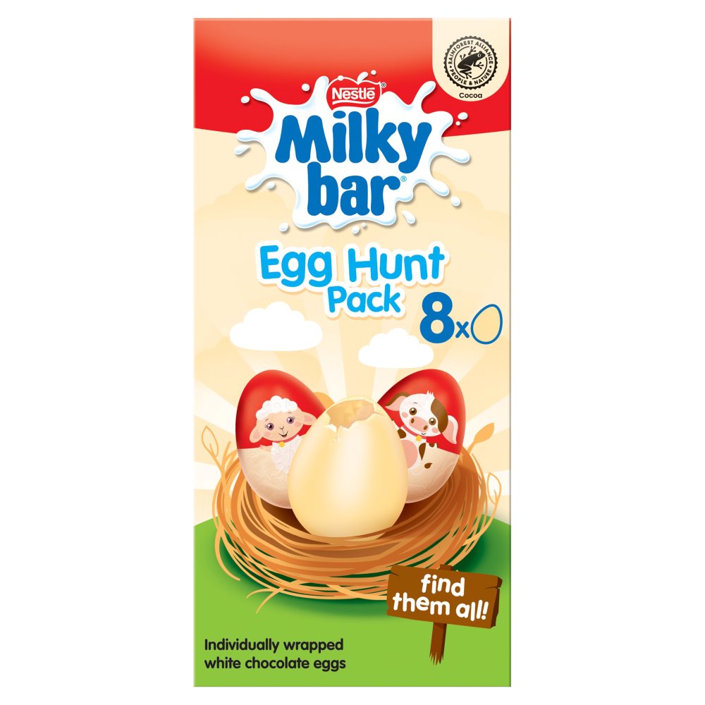 Milkybar Egg Hunt 8 Pack, 120g