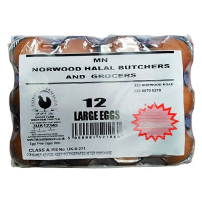 MN Norwood Halal 12 Large Eggs