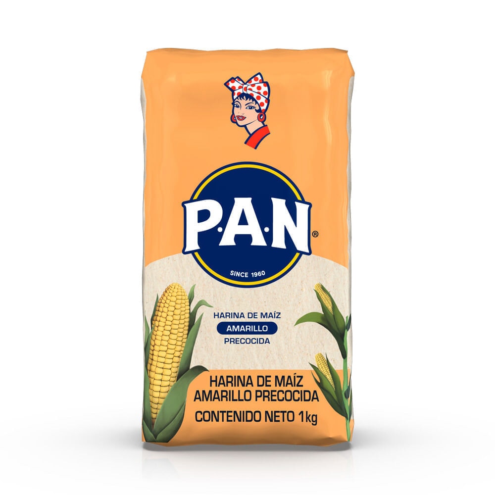 PAN Harina de Maiz Amarillo Precocida 1kg