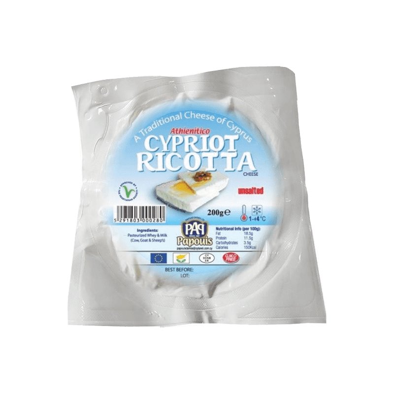 Papouis Cypriot Ricotta Cheese 200g