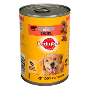 Pedigree Original in Loaf Adult Wet Dog Food Tin 400g