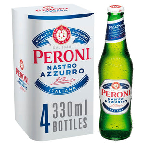 Peroni Nastro Azzurro Lager Beer 4 x 330ml
