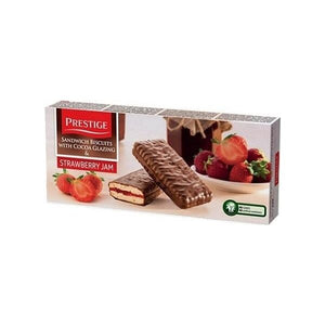 Prestige Biscuits with Strawberry Jam 200g