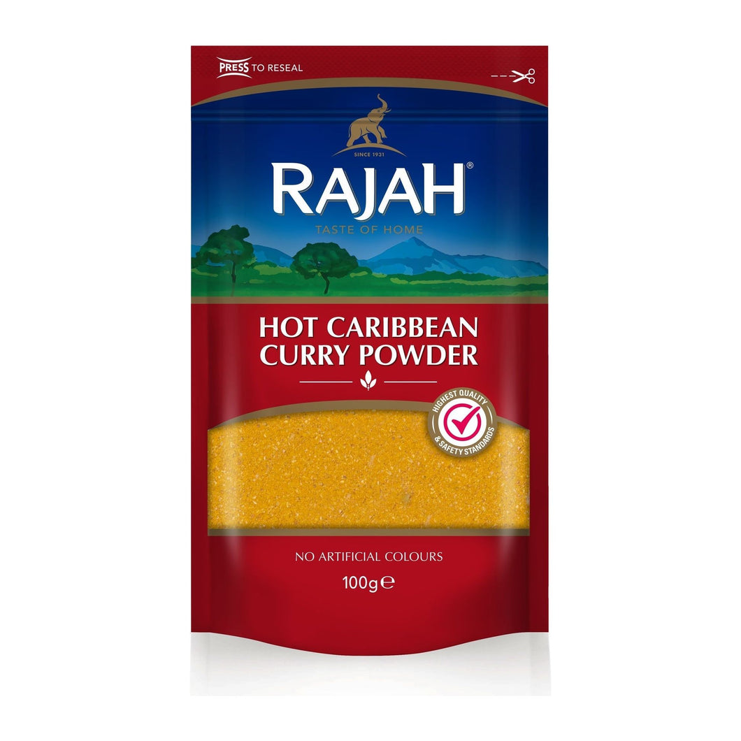 Rajah Hot Caribbean Curry Powder 100g