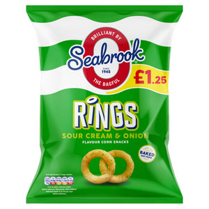 Seabrook Sour Cream & Onion Rings 55g