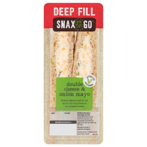 Snax on the Go Double Cheese & Onion Mayo Sandwich